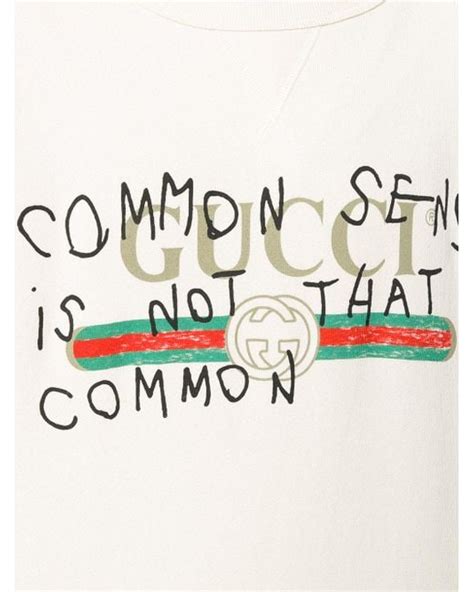 common sense is not that common gucci traduzione|The Artist Behind the Gucci Slogans .